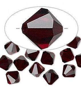 50 יח' Garnet קריסטל סברובסקי, 4ממ