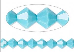 50 יח' Turquoise קריסטל סברובסקי, 4ממ