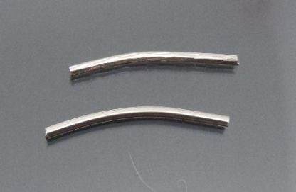 20 חרוזי מתכת ניקל, 2X25ממ