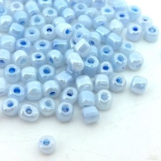 500 חרוזי וונציה תכלת, 4ממ