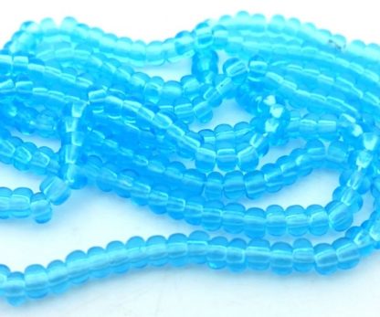 250 יח' חרוזי ונציה יפניים כחול בהיר מבריק, 2 ממ