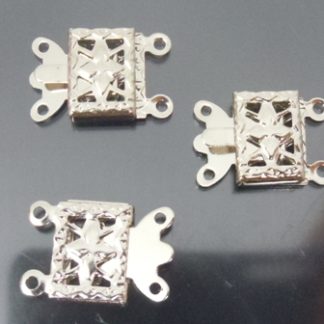 5 סוגרים 10X15ממ, 2 כניסות, ניקל