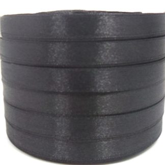 25מ' סרט סאטן שחור, 10ממ