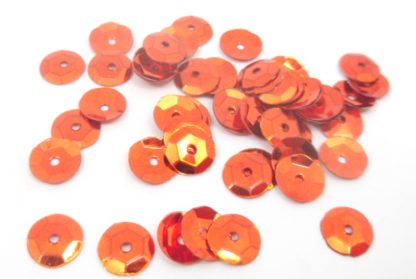 כ-1,000 יח פייטים עגולים, כתום מטאלי, 6ממ