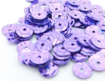 כ-500 יח' פייטים עגולים, סגול בהיר מנצנץ, 6ממ