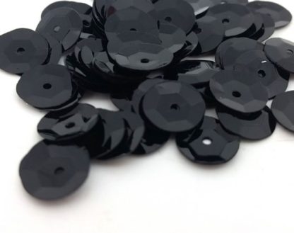 500 יח' פייטים שטוחים, שחור, 8ממ
