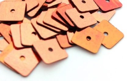 כ-500 יח' פייטים מרובעים, ברונזה, 8X8ממ