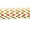 5 מ' סריג קישוט קרם, ירוק, צהוב, כתום, 25מ"מ